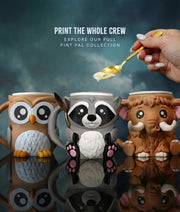 Rocky the Dessert Guardian – Raccoon Ice Cream Pint Holder