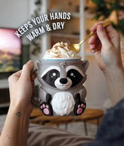 Rocky the Dessert Guardian – Raccoon Ice Cream Pint Holder