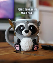Rocky the Dessert Guardian – Raccoon Ice Cream Pint Holder