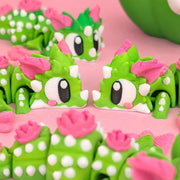 Cactus Bloom Mini Dragon – Articulated Dragon with Spiked Egg