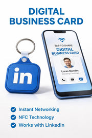 LinkedIn Tap & Connect NFC Keychain | Link Your Business or Socials Instantly