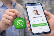 WhatsApp Tap & Connect NFC Keychain | Link Your Business or Socials Instantly