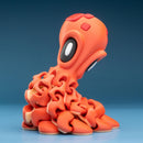 The Blob Octopus – Articulated Desk Octopus with Ink Stand & Crab Magnets