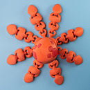 The Blob Octopus – Articulated Desk Octopus with Ink Stand & Crab Magnets