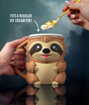 Sammy the Sloth - Ice Cream Pint Holder with Secret Snack Drawer
