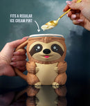 Sammy the Sloth - Ice Cream Pint Holder with Secret Snack Drawer
