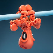 OctoFlex articulated octopus with ink stand and magnetic crabs