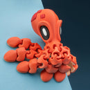 The Blob Octopus – Articulated Desk Octopus with Ink Stand & Crab Magnets