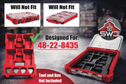 Milwaukee Packout Insert Compatible with M12 Batteries for Compact Organizer 48-22-8435