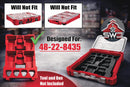 Milwaukee Packout Insert Compatible with M12 Batteries for Compact Organizer 48-22-8435