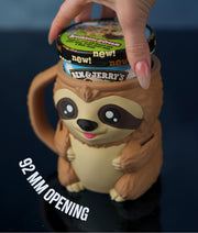 Sammy the Sloth - Ice Cream Pint Holder with Secret Snack Drawer