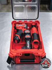 Milwaukee Packout Insert Compatible with M12 Gen 2 Impact Wrench Ratchet and Batteries for Compact Organizer 48-22-8435