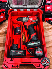 Milwaukee Packout Insert Compatible with M12 Gen 3 Drill, Batteries, and Accessories for Compact Organizer 48-22-8435