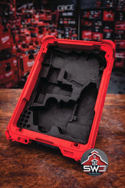 Milwaukee Packout Insert Compatible with 1/2 in Hammer Drill, 1/4 in Impact Driver, and Accessories for Tool Case 48-22-8435