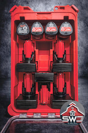 Milwaukee Packout Insert Compatible with M12 Batteries for Compact Organizer 48-22-8435