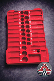 Milwaukee Packout Insert Compatible with 3/8 in 43PC Impact Socket Set for Compact Organizer 48-22-8436