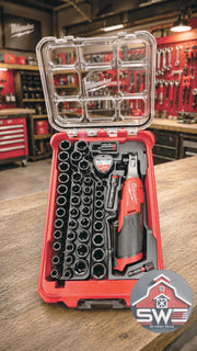 Milwaukee Packout Insert Compatible with M12 FUEL 3/8 in High Speed Ratchet 2567-20, 43PC Socket Set, and Accessories