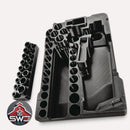 Milwaukee Packout Insert Compatible with M12 FUEL 3/8 in Ratchet 2557-20, 43PC Socket Set, and Accessories
