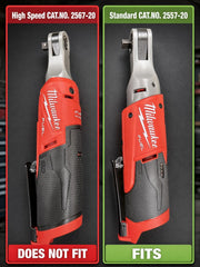 Milwaukee Packout Insert Compatible with M12 FUEL 3/8 in Ratchet 2557-20, 43PC Socket Set, and Accessories