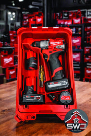Milwaukee Packout Insert Compatible with M12 Gen 3 Drill, Batteries, and Accessories for Compact Organizer 48-22-8435