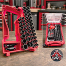 Packout Insert Organizer Compatible with Milwaukee 48-22-8435 for M12 Stubby 1/2 Impact Wrench 2563-20 and 43PC Socket Set