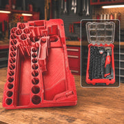 Milwaukee Packout Insert Compatible with M12 FUEL 3/8 in High Speed Ratchet 2567-20, 43PC Socket Set, and Accessories