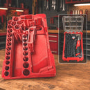 Milwaukee Packout Insert Compatible with M12 FUEL 3/8 in High Speed Ratchet 2567-20, 43PC Socket Set, and Accessories