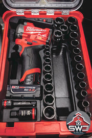 Packout Insert Organizer Compatible with Milwaukee 48-22-8435 for M12 Stubby 3/8 Impact Wrench and 43PC Socket Set