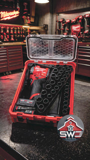 Packout Insert Organizer Compatible with Milwaukee 48-22-8435 for M12 Stubby 3/8 Impact Wrench and 43PC Socket Set