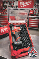 Packout Insert Organizer Compatible with Milwaukee 48-22-8435 for M12 Stubby 3/8 Impact Wrench and 43PC Socket Set