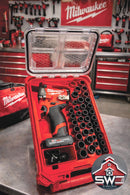 Packout Insert Organizer Compatible with Milwaukee 48-22-8435 for M12 Stubby 3/8 Impact Wrench and 43PC Socket Set