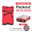 Packout Laser Insert Organizer Compatible with Milwaukee 48-22-8435 for Laser Line 3622-20 and Laser Distance Meter 48-22-9803
