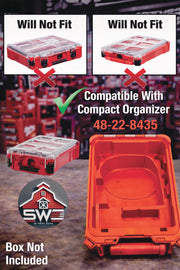 Milwaukee Packout Insert Compatible with M18 FUEL Compact Router for Tool Case 48-22-8435