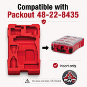 Insert Organizer Compatible with Milwaukee Packout 48-22-8435 for M12 FUEL 4-in-1 Installation Drill Driver 2505-20
