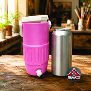 12oz Can Cooler with Straw Lid, Handle & Cactus Can Opener Charm