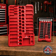 Milwaukee Packout Insert Compatible with 3/8 in 43PC Impact Socket Set for Compact Organizer 48-22-8436