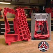 Packout Insert Organizer Compatible with Milwaukee 48-22-8435 for M12 Stubby 1/2 Impact Wrench 2563-20 and 43PC Socket Set