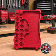 Insert Organizer Compatible with Milwaukee Packout 8435 for M18 FUEL Mid-Torque Impact Wrench 2962-20 | 1/2 in Impact Sockets