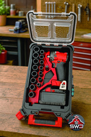 Insert Organizer Compatible with Milwaukee Packout 8435 for M18 Impact Wrench and 1/2 in 16PC Socket Set