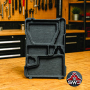Insert Organizer Compatible with Milwaukee Packout 8435 for M12 Impact Driver, Charger, Batteries and Hex Bit Case