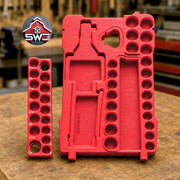 Insert Organizer Compatible with Milwaukee Packout 8435 for M12 Ratchet 2457-20 and 43PC 3/8 Impact Socket Set