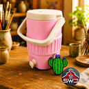 12oz Can Cooler with Straw Lid, Handle & Cactus Can Opener Charm
