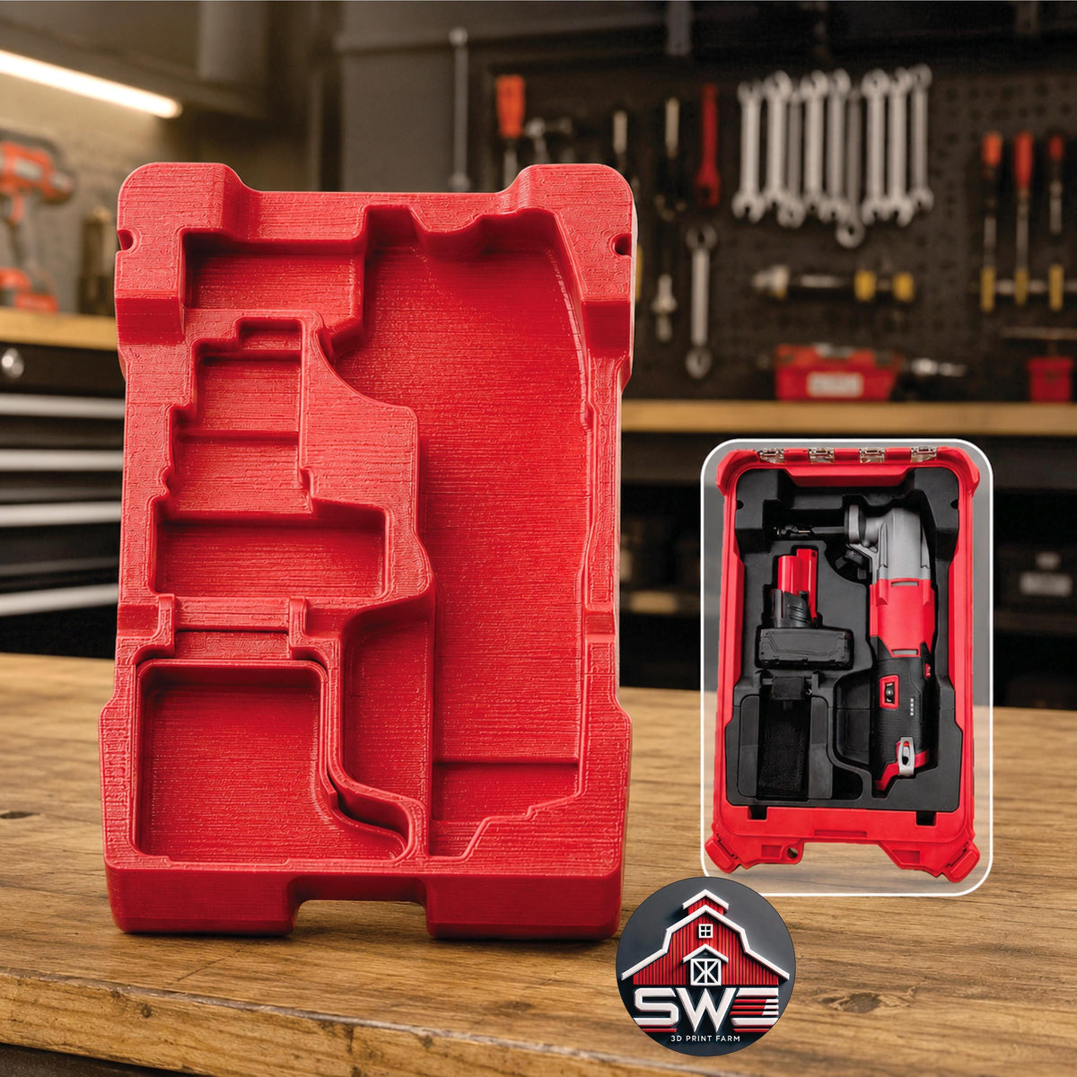 Insert Organizer Compatible with Milwaukee Packout 8435 for M12 FUEL 16-Gauge Nibbler 2476-20 and Accessories
