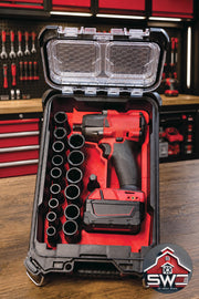 Insert Organizer Compatible with Milwaukee Packout 8435 for M18 FUEL Mid-Torque Impact Wrench 2962-20 | 1/2 in Impact Sockets