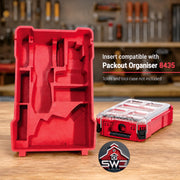 Insert Organizer Compatible with Milwaukee Packout 8435 for M12 FUEL 3 in Cut-Off Tool 2522