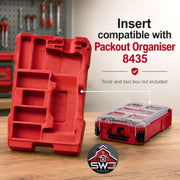 Insert Organizer Compatible with Milwaukee Packout 8435 for M12 FUEL Detail Sander 2531-20