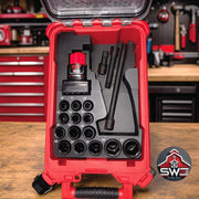 Insert Organizer Compatible with Milwaukee Packout 8435 for M12 Stubby 1/2 Impact Wrench and 14PC 1/2 Socket Set