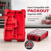 Insert Organizer Compatible with Milwaukee Packout 8435 for M12 FUEL 16-Gauge Nibbler 2476-20 and Accessories
