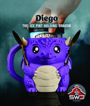 Diego the Dragon Ice Cream Pint Holder