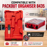 M12 FUEL Oscillating Multi-Tool 2526-20 Insert Organizer for Milwaukee Packout 48-22-8435